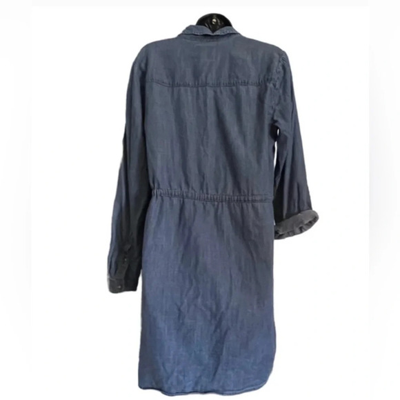 Abercrombie and Fitch Chambray Jean Denim Shirt Dress Size M - Picture 3 of 8